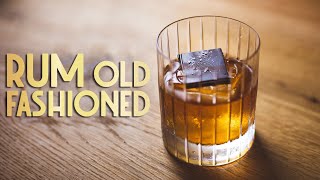 Rum Old Fashioned with Chocolate