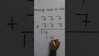 Amazing trick to add #viralvideo #maths #shortsvideo #trendingshorts #trending #education