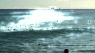 Point Panics Bodysurfing 9 June 2009 part 1 of 2 by Ben Mercier, Music by Matt Delaney
