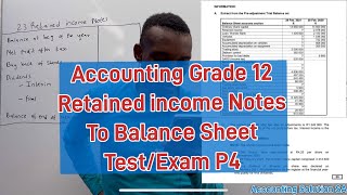 Grade 12 Accounting Term 1 Ordinary Share Capital Retained Income Notes ...