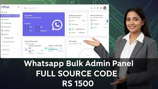 Whatsapp Bulk Admin Panel | Complete Dashboard | Automation &amp; API System