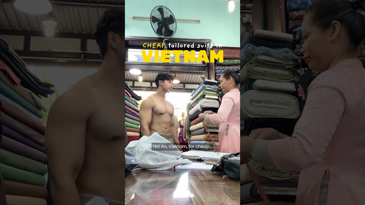 What it’s like getting a tailored suit as a bodybuilder in Vietnam