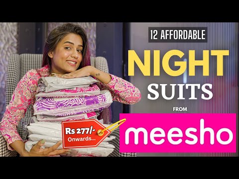 Night suit sets From MEESHO 💕 | tryon | honest review ||