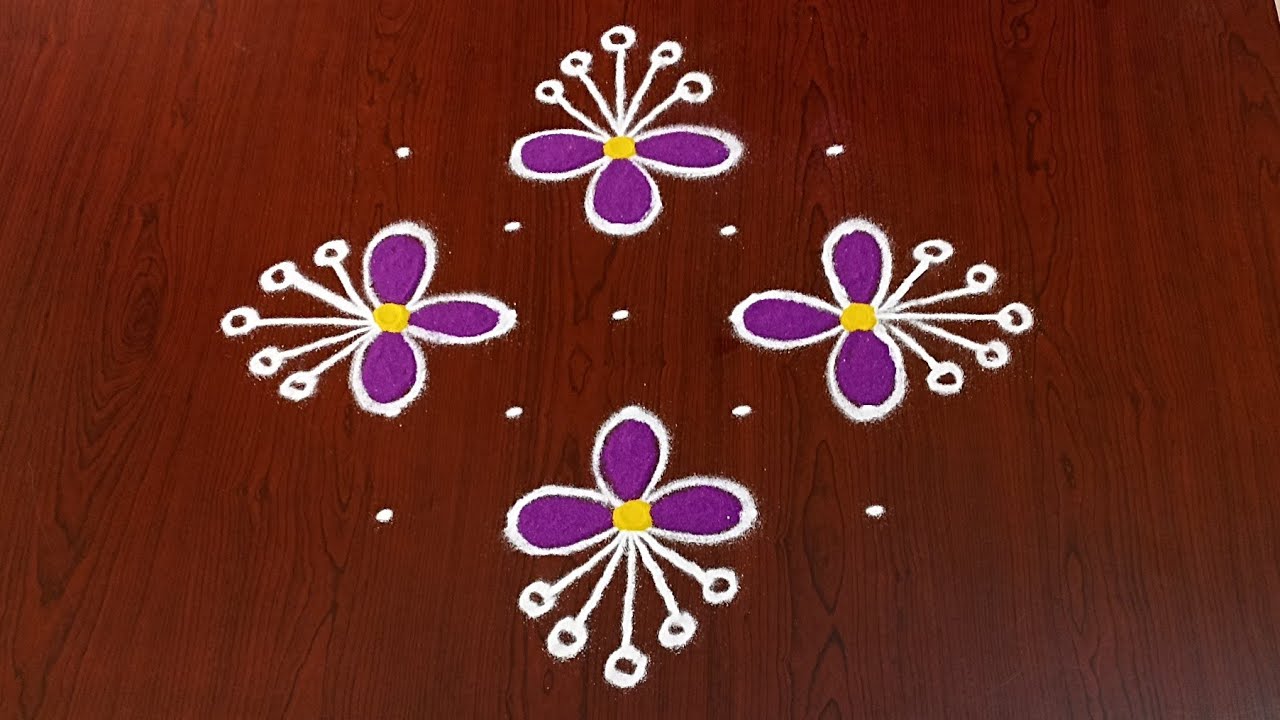 5×5dots easy rangoli|daily muggulu|thipkyanchi,festival rangoli|traditional rangoli#Rang kaa Rangoli
