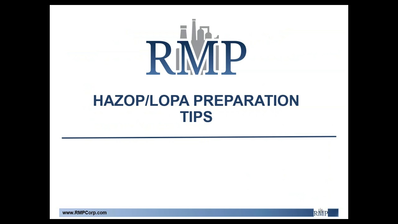 Подготовка к успешному проведению анализа опасностей и параметров процесса (HAZOP/LOPA).