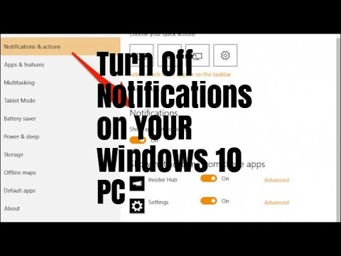 How to Turn Off Notifications on Windows 10 - YouTube