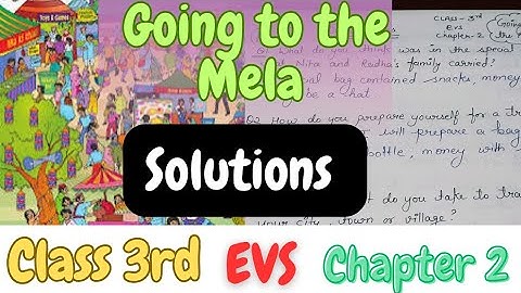 Class 3rd | EVS | NCERT | Chapter 2 | Question answers | Solutions |