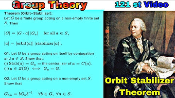 Orbit Stabilizer Theorem | #grouptheory #abstractalgebra #orbit 