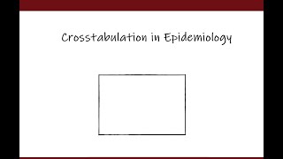 Crosstabulation for Epidemiology