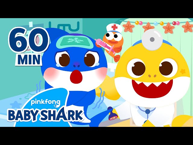 🏥Dr. Baby Shark, I'm Sick! | +Compilation | Baby Shark Stories | Baby Shark Official class=