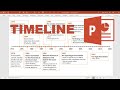 How to make a timeline in powerpoint