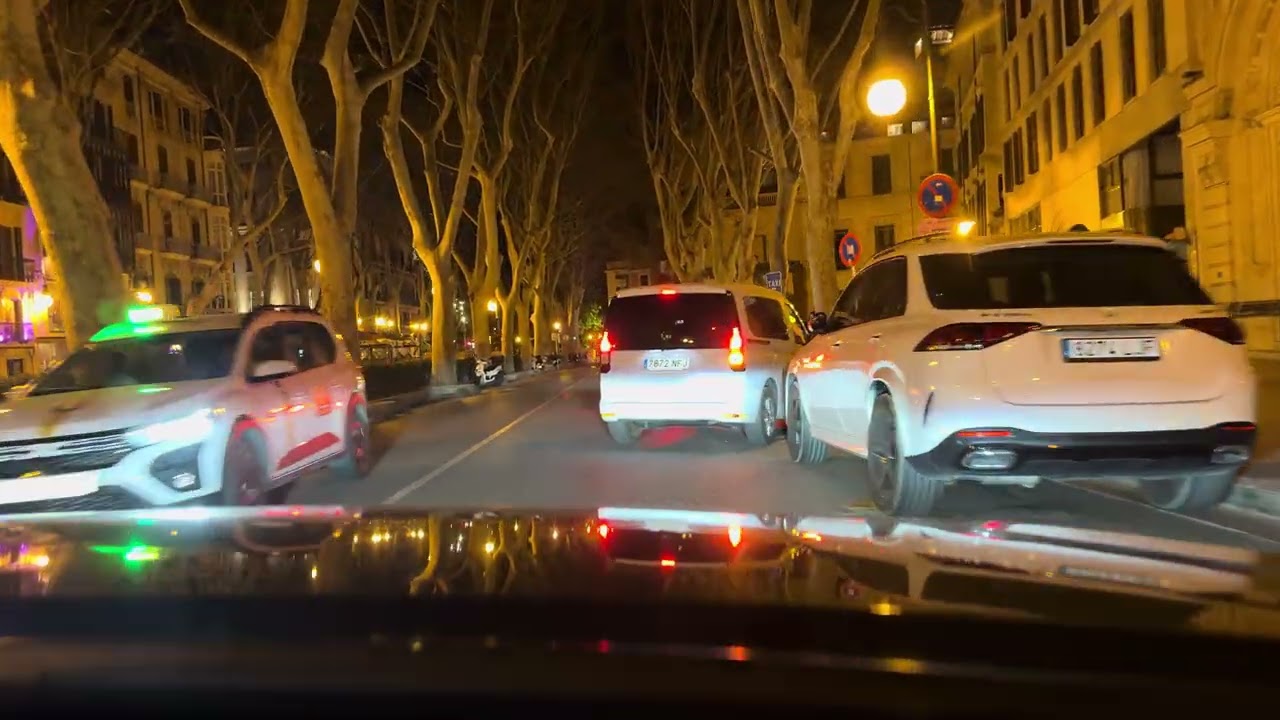 España | Mallorca | Palma - Av. de Jaume - Pg. d. Born - Plaça de la Reina 21.02.2026 - por la noche