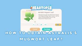 FASTEST WAY TO FARM! 🌿 - How to Get More Mugwort Leaves in Heartopia Tutorial