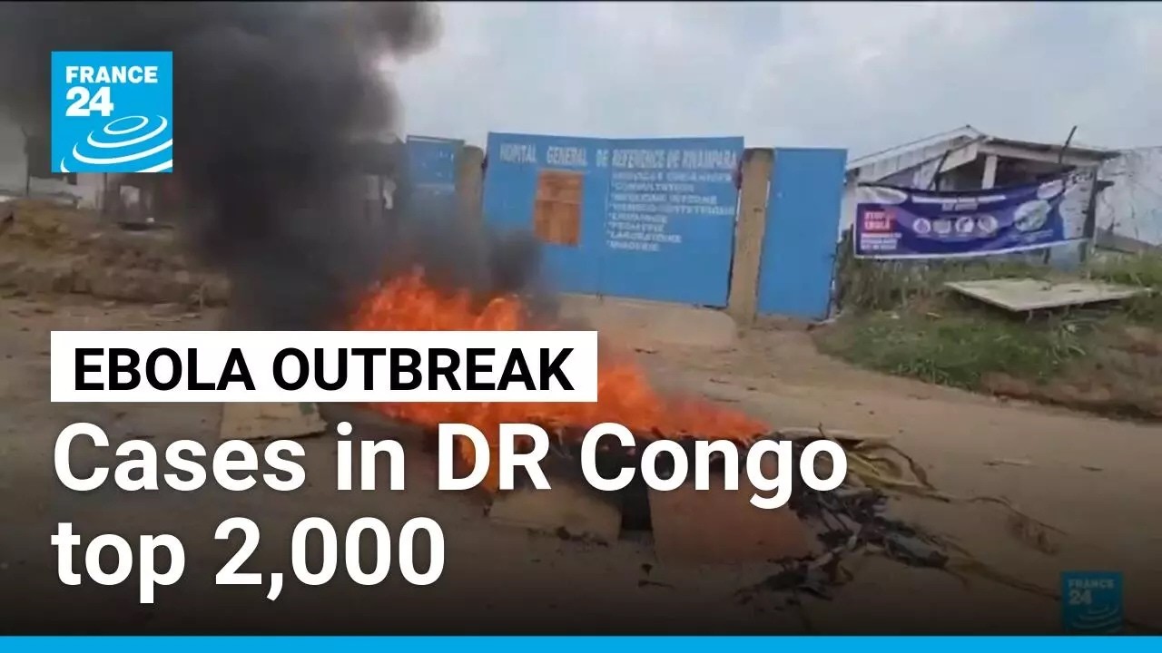 More health workers strike as confirmed Ebola cases in DR Congo top 2,000 • FRANCE 24 English