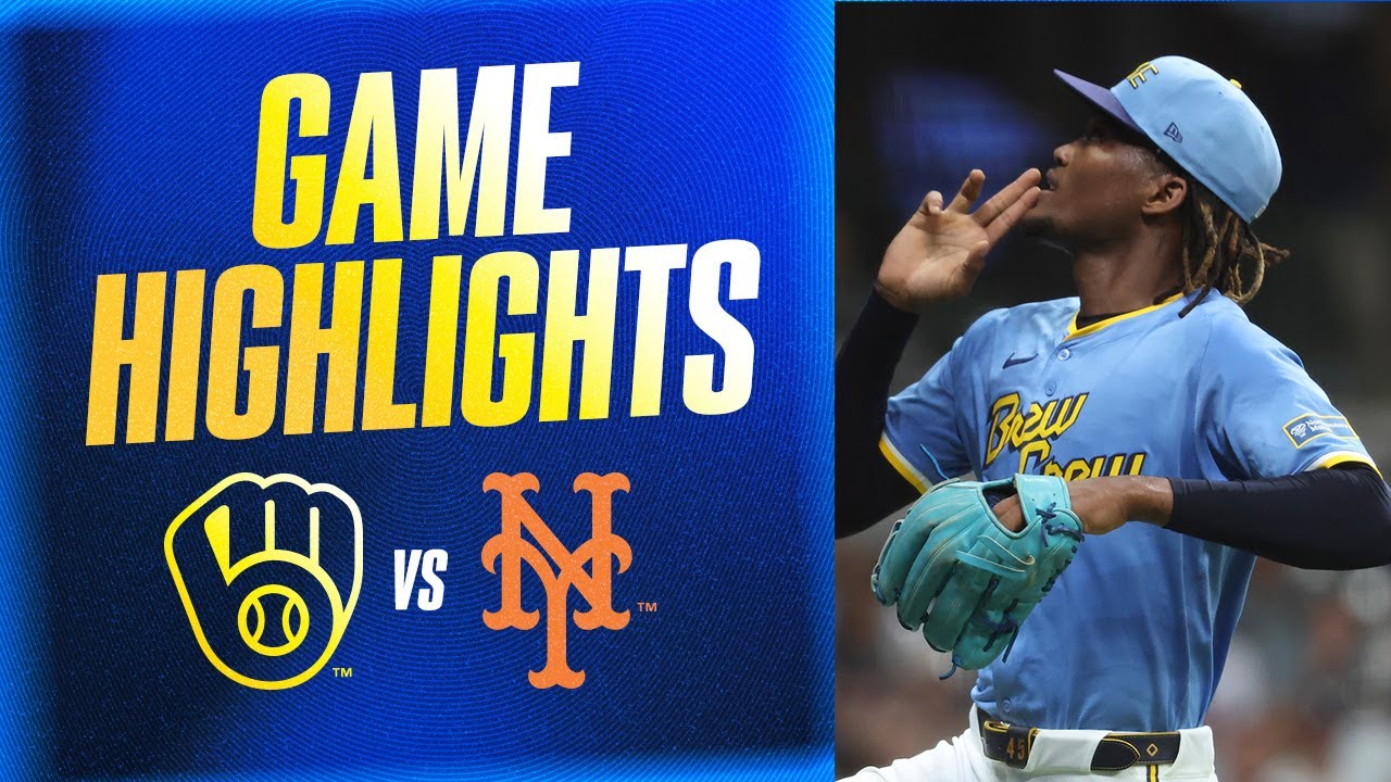 Mets vs. Brewers Game Highlights (8/8/25) | MLB Highlights