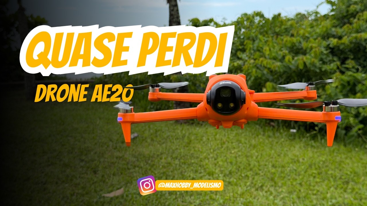 Drone AE20 Sem GPS na Praia — Foi Loucura?