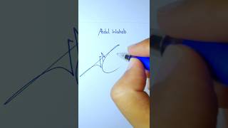 MESMERIZING Abdul Wahab Signature Design: NEW Letter Art Style REVEALED #sign #signature