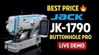 Jack JK-1790 Buttonhole Machine 🔥 Best Price in Mumbai | Demo + Full Details | Call 9619599599