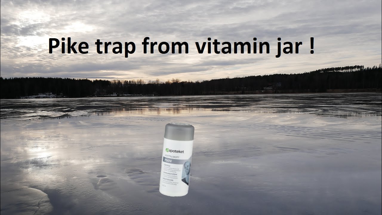 Pike trap from vitamin jar !