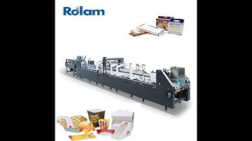 Rolam Ragaoke AS series Box Pasting Machine Corrugated Box Folder Gluer Folding Gluing Machine