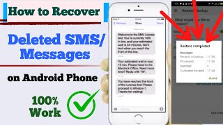 How to Recover Deleted Messages on Android Phone || How to Recover Deleted SMS from Android Phone