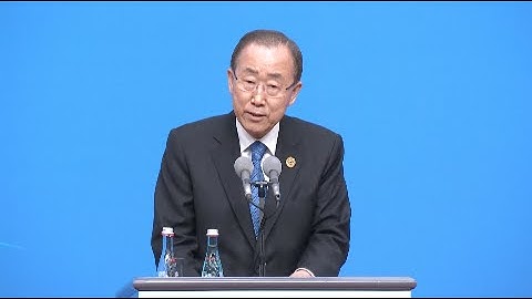 UN Chief Welcomes China US Climate Change Agreement