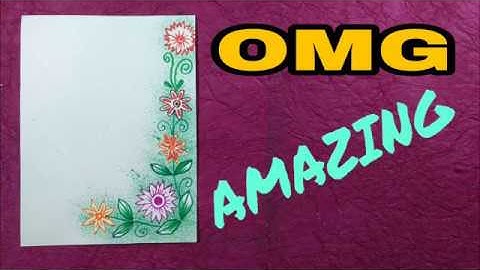 Border and corner design for students project khata.// Practical khata design.... Tarun Art.