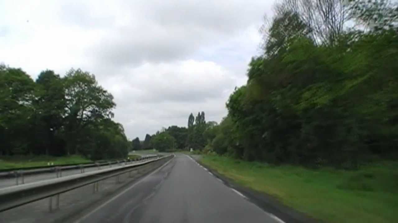 Driving On The N164 & D3 Between Rostrenen & Glomel, Côtes d'Armor, Brittany, France 2nd May 2011