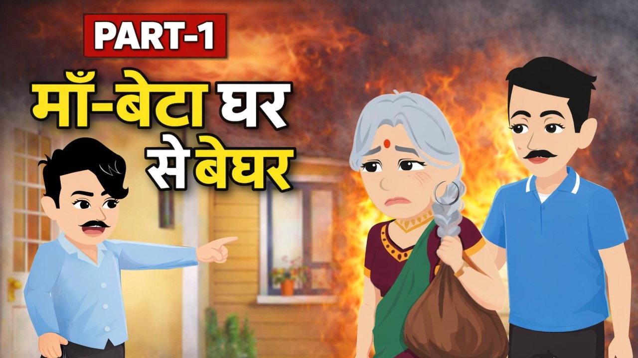 माँ बेटा घर से बेघर | Hindi Kahani | Animation Kahani | Moral Story | Cartoon Vidoe | Moral Kahani |