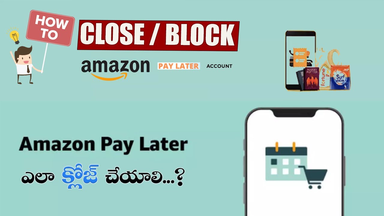 How To Close Amazon Pay later Account in Telugu 2022 Block Amazon