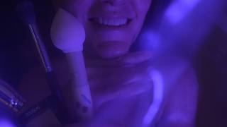 ASMR Doing Your Makeup 💜Light | Clear Plastic + Silhouette (No Talking) screenshot 2