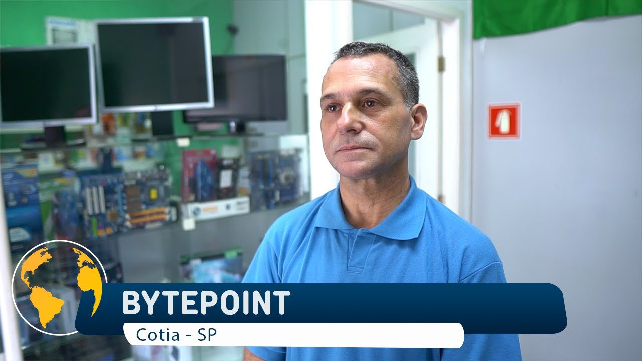 Cena do vídeo sobre a BytePoint Teleinformática em Cotia - SP
