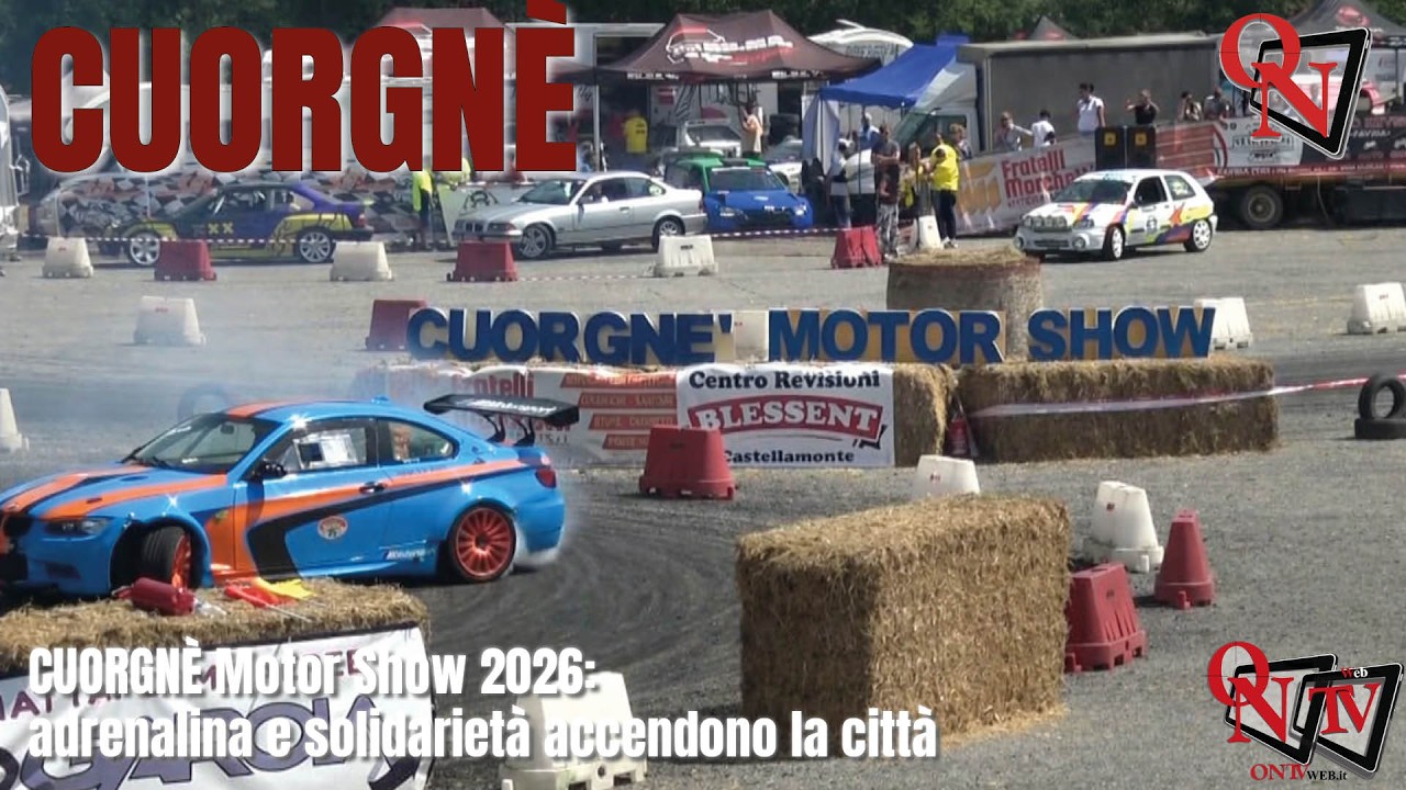 CUORGNÈ Motor Show 2026: adrenalina e solidarietà accendono la città