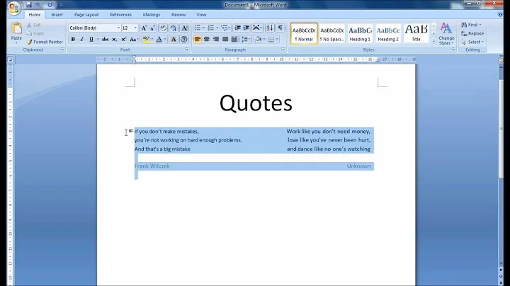 align text left and right on the same line in Microsoft Word