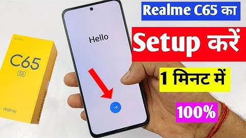 How to setup Realme C65 5G | How to turn on Realme C65 after resetting it