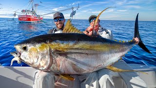 Giant Yellowfin Tuna Under Shrimp Boats! Catch Clean & Cook (NLBN Lure Tuna Fishing) by Ryan Morie 251,326 views 3 months ago 53 minutes