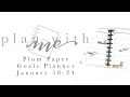 PLAN WITH ME PLUM PAPER WORK + SOCIAL MEDIA PLANNER - January 18-24