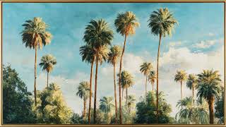 Palm Trees TV Art Screensaver 4K | Framed Tropical Coastal Painting for Frame TV UHD screenshot 5
