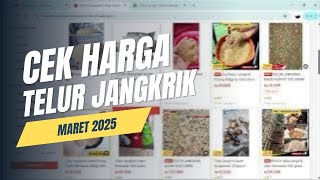Cek Harga Telur Jangkrik Maret Maret 2025