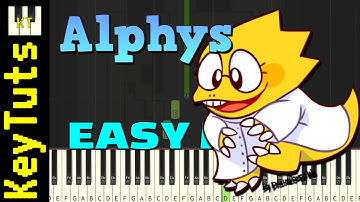 Alphys [UnderDLC - Undertale AU] - Easy Mode [Piano Tutorial] (Synthesia)