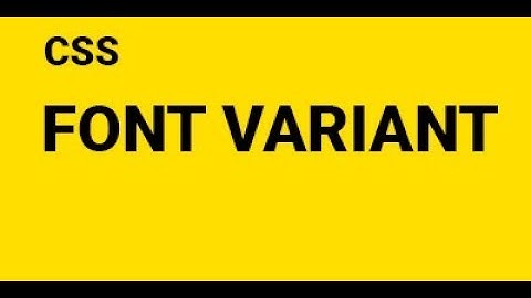 29 Css Font Variant in Hindi