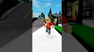 Bacon pranked him but got caught by the policewoman 😅 | policeman #roblox #shorts #robloxshorts
