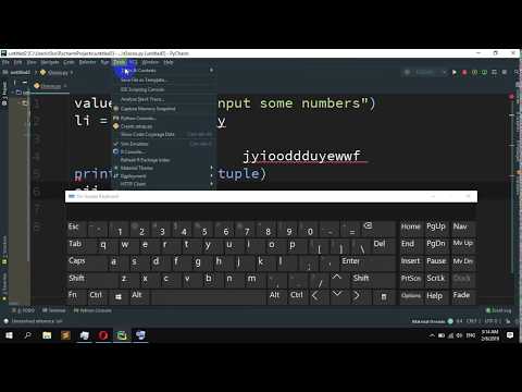 Can't type in PyCharm