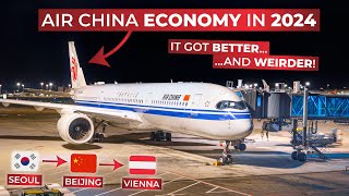 BRUTALLY HONEST | Air China's Boeing 737 and AIRBUS A350-900 ECONOMY Seoul via Beijing to Vienna! screenshot 2