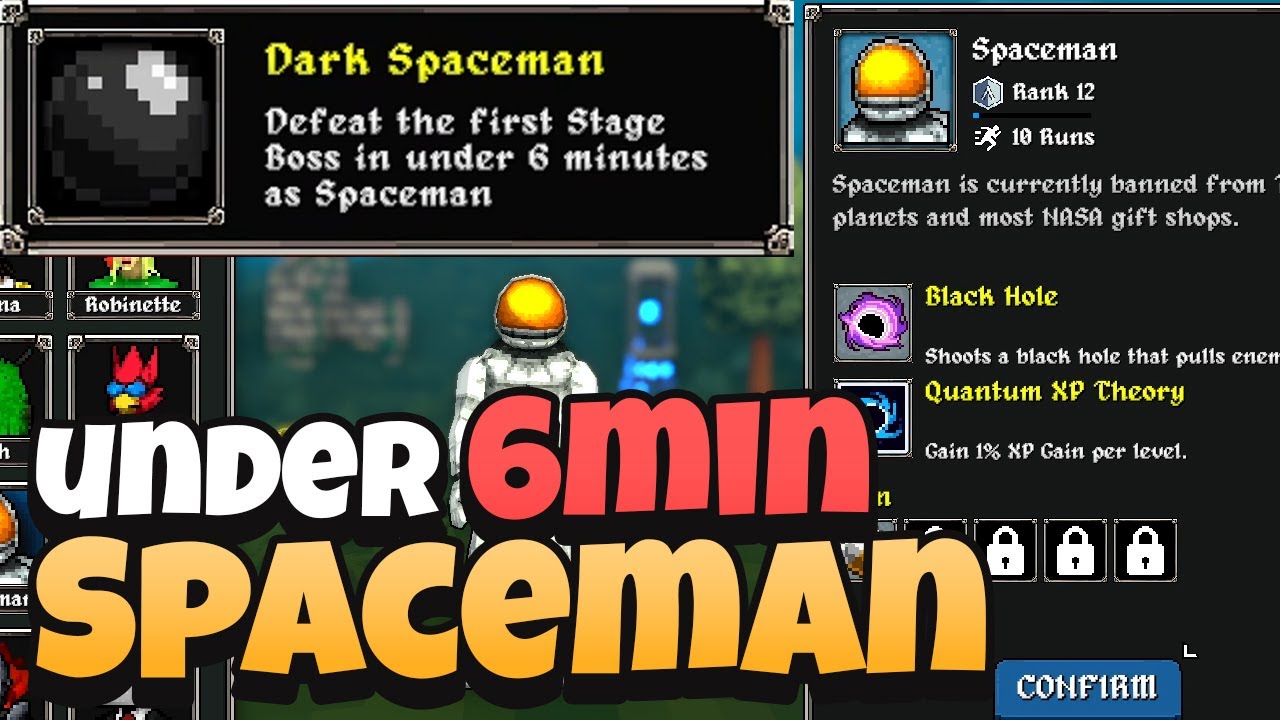 087 Dark Spaceman: Under 6min Unlock Challenge, Megabonk