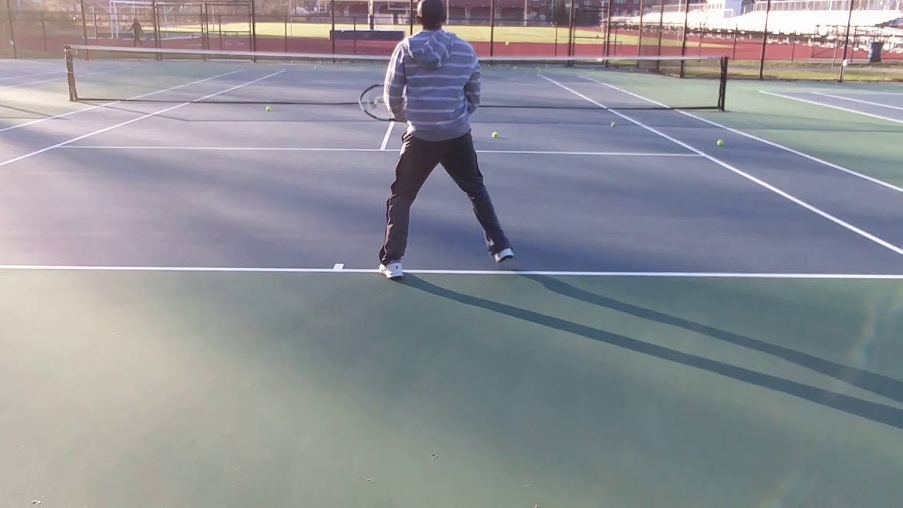 Another view of the silent partner tennis machine YouTube