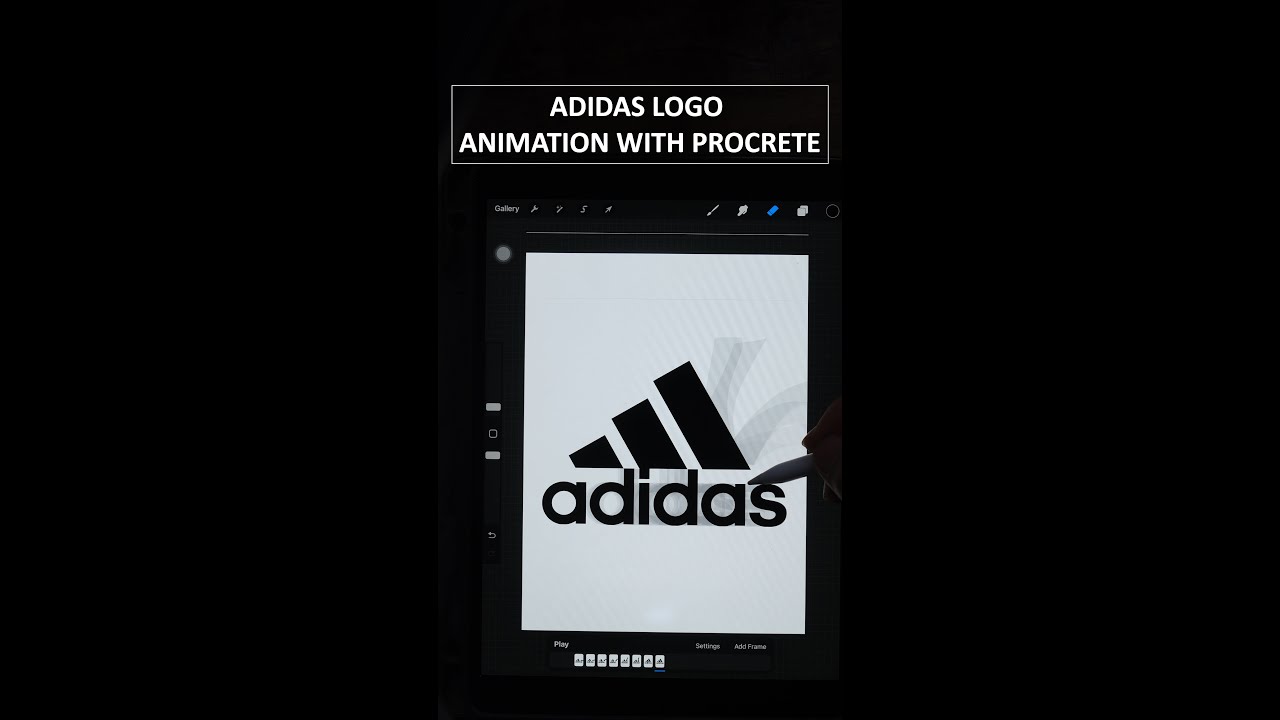 ADIDAS LOGO ANIMATION WITH PROCREATE