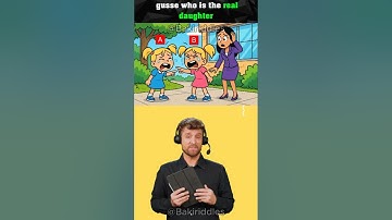 Guess Who the Real Daughter Is? #logicpuzzles #brainteasers  #riddle #viralshorts #viral #short