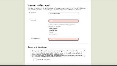 CSU Creating an Account
