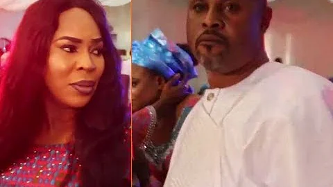 At Last! Fathia & Saidi Balogun Are Back Together,Hug &Talk In Public For The 1st Time In 10 Years